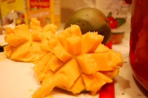 Scored mango